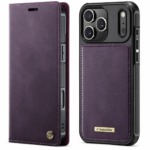 CaseMe C49 Wallet-Hülle in Lila – bereinigte Produktansicht