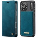 CaseMe C49 Wallet-Hülle in Blaugrün – bereinigte Produktansicht